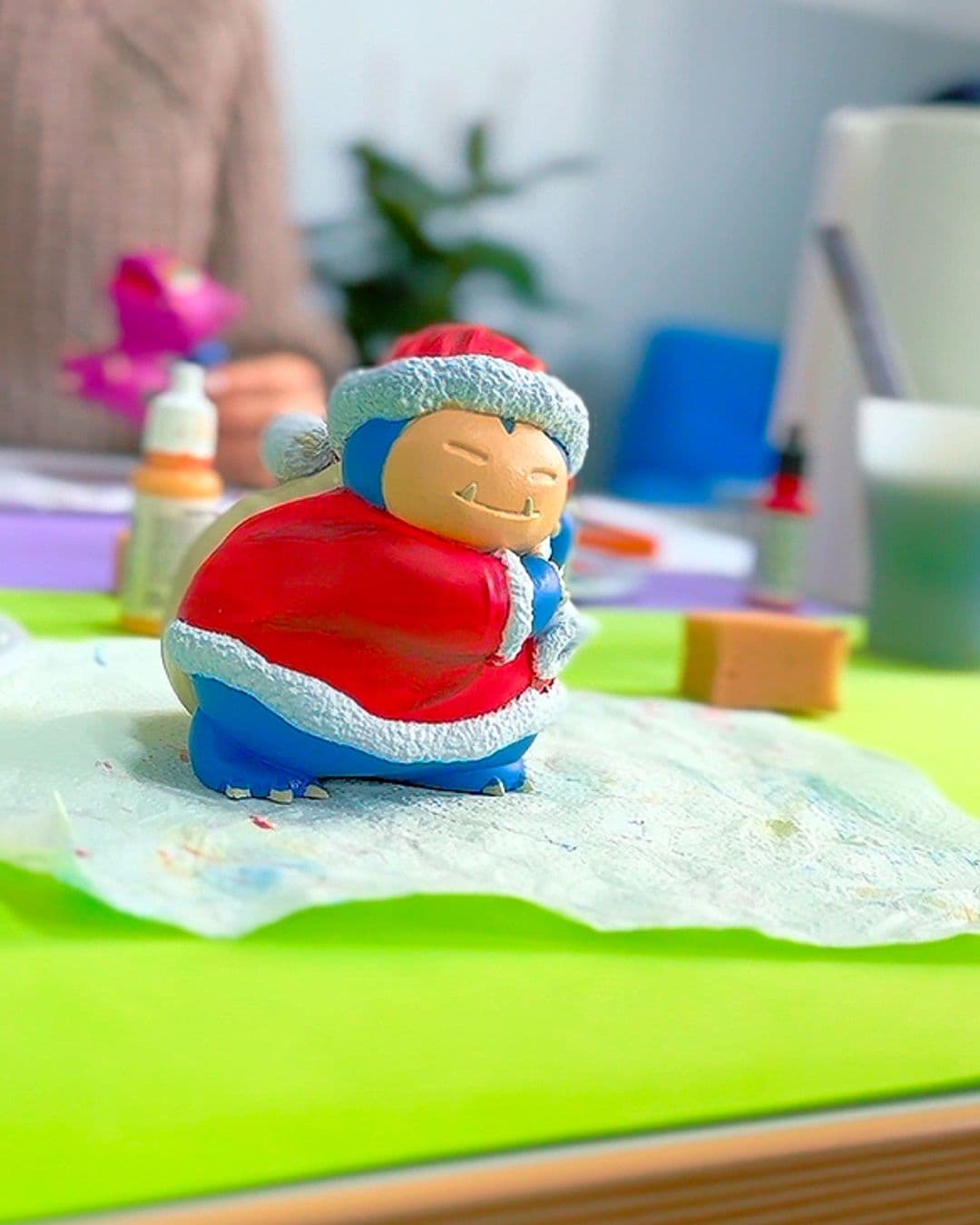 Fan art 3D figure painted during Elle Lab's experience